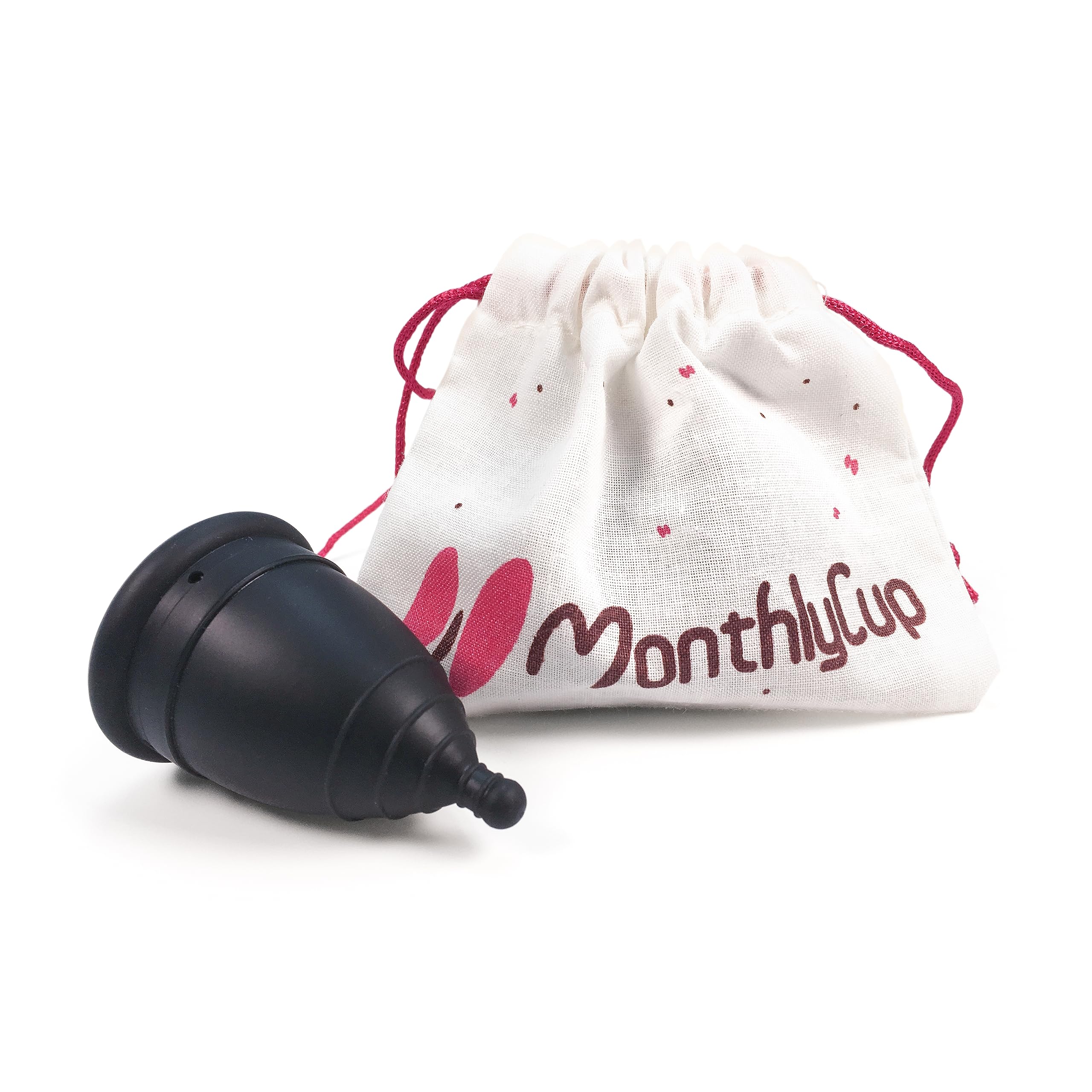 MonthlyCup – Menstruationstasse hergestellt in Schweden (Black Pearl, Normal)