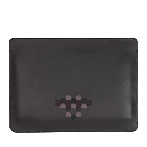 DUDU Ledertasche für MacBook Air und MacBook Pro 13 14 15 Zoll, Schutzhüllen für Laptop PC-Taschen, Laptop-Hülle M1 M2 M3 Anthracite Mosaic