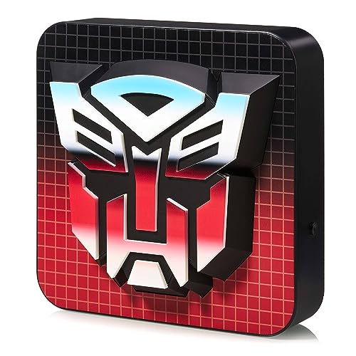 Numskull Offizielle Transformers 3D-Logo-Schreibtischlampe/Wandleuchte für Schlafzimmer, Büro, Zuhause, Studium, Arbeit - Offizielles Transformers-Merchandise
