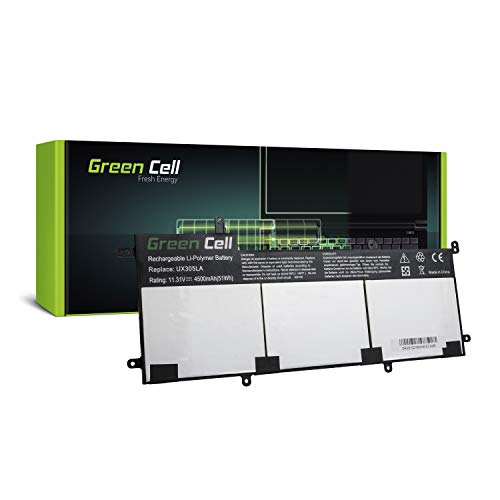 Green Cell C31N1428 C31PQC1 Laptop Akku für ASUS Zenbook UX305L UX305LA UX305U UX305UA (Li-Polymer Zellen 4200mAh 11.31V Schwarz)