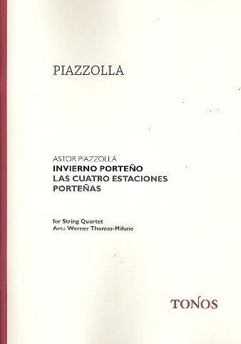 Invierno porteno: für Streichquartette Partitur