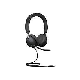 Jabra Evolve2 40 SE MS Stereo - Headset - On-Ear - kabelgebunden - USB-C - Geräuschisolierung