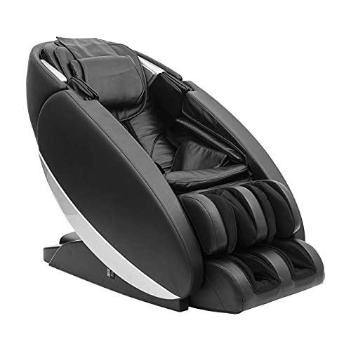 Meinrelaxsessel Boost Massagestuhl Pressotherapie 24 airbags L-Shape Fußmassage relaxsessel Massagesessel Schwarz
