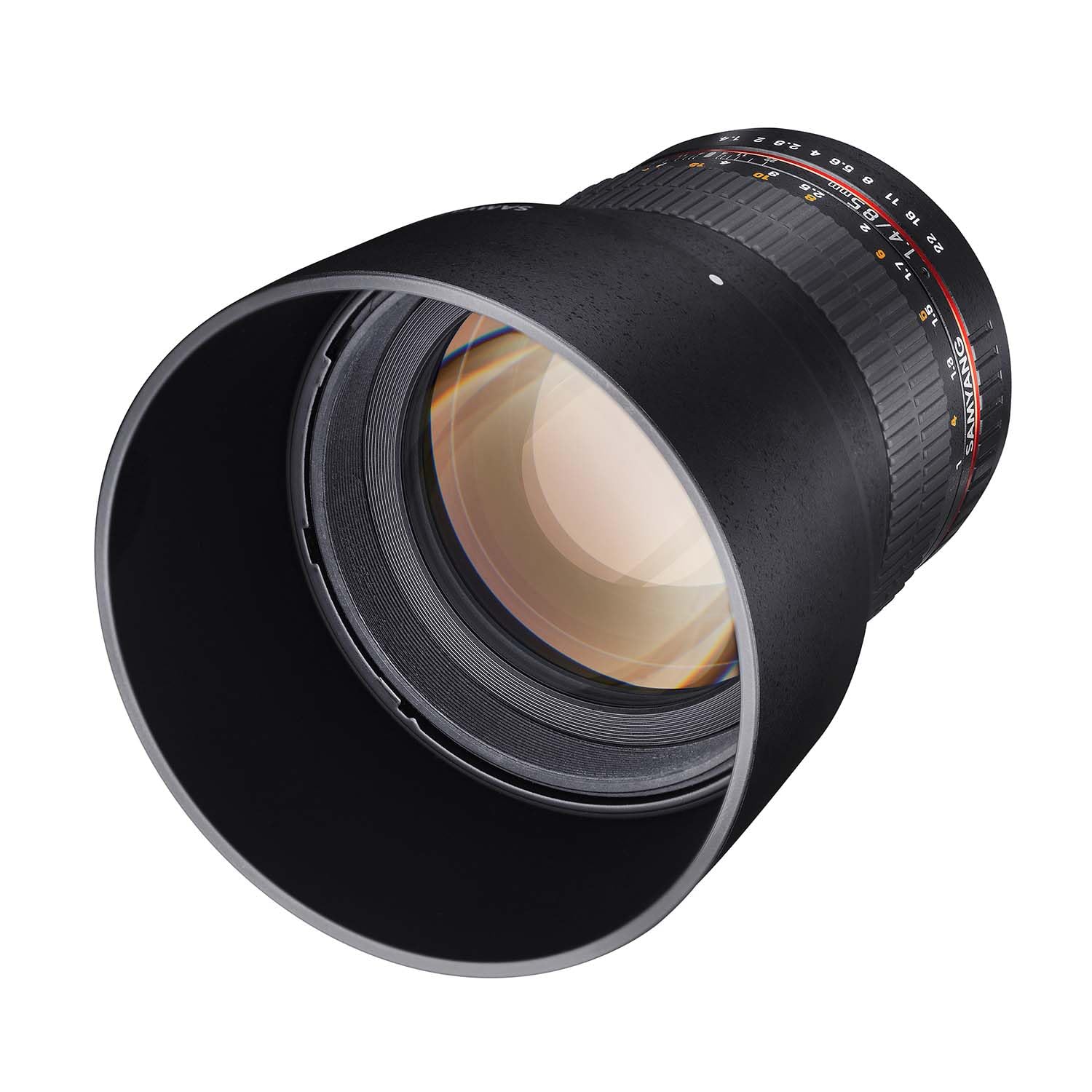 Samyang MF 85mm F1,4 AS IF UMC für Sony E – Vollformat Portrait Objektiv , geeignet für APS-C, manueller Fokus, für Sony Alpha - A7S III, A7C, A9 II, A7R IV, A6100, A6400, A6600, A6500