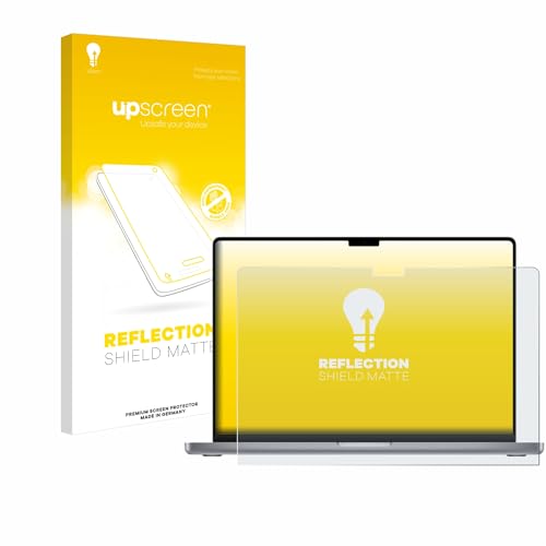 upscreen Entspiegelungs-Schutzfolie kompatibel mit Apple MacBook Pro 16" 2021 – Anti-Reflex Displayschutz-Folie Matt