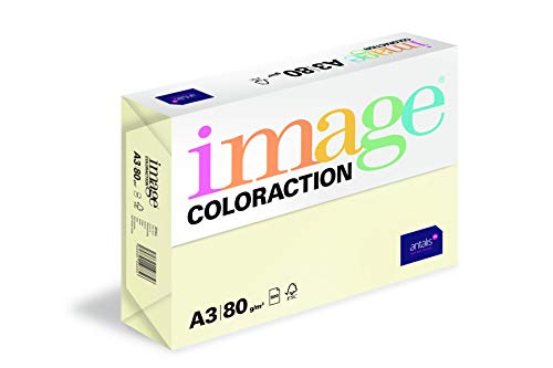 Image Coloraction - farbiges Kopierpapier Atoll/elfenbeinf. 80g/m² A3 - Paket zu 500 Blatt