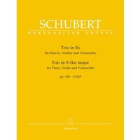 Trio für Klavier, Violine und Violoncello Es-Dur op. 100 D 929. Spielpartitur mit Stimmensatz, Urtextausgabe