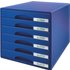 LEITZ Schubladenbox Plus, 6 Schübe, blau