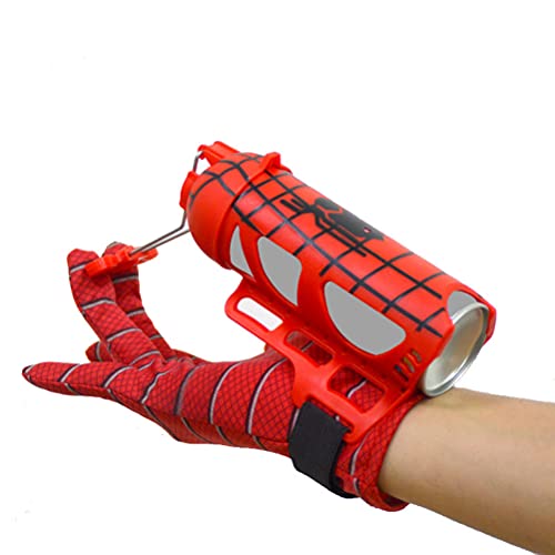 spier Ejection Cool Spiderman Wristlet Launcher Ausrüstung Handschuhspielzeug, Kinder Kunststoff Cosplay Handschuh Hero Launcher Wrist Toy Set Lustige Kinder Lernspielzeug (EIN, Schütze)