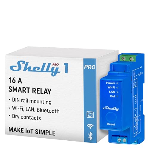 Shelly 1Pro Schaltaktor Bluetooth, Wi-Fi