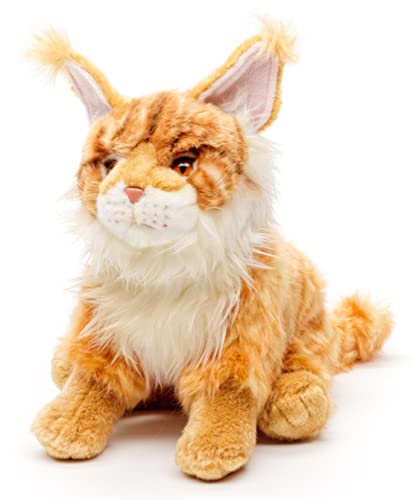 Uni-Toys - Main Coon braun - 35 cm (Länge) - Katze, Haustier- Plüschtier, Kuscheltier (braun)