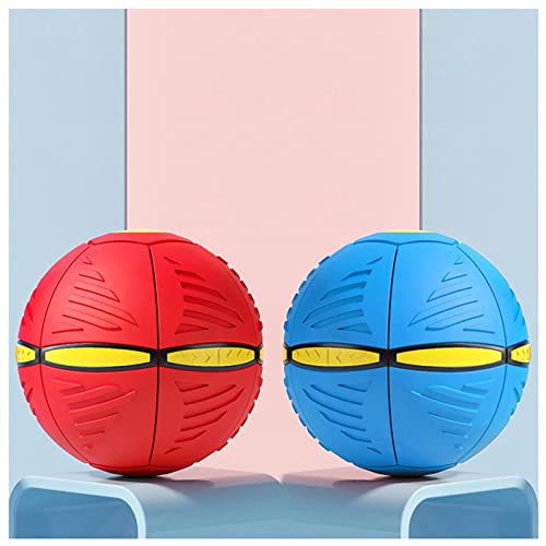 ROMOZ Fliegende Untertasse Ball Hundespielzeug, Wurfball FüR Hunde Kreative Dekomprimierung BäLle FüR Hunde, Outdoor Garden Flying Ball Spielzeug,2PCS