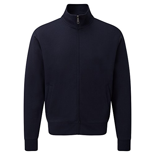 Russell Herren Authenitc Sweatshirt Jacke (L) (Marineblau)