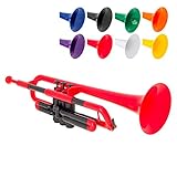 pTrumpet 700625 Trompete mit Tasche und Mundstück rot
