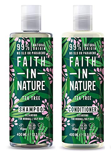Faith In Nature Tea Tree Shampoo and Conditioner Duo Pack