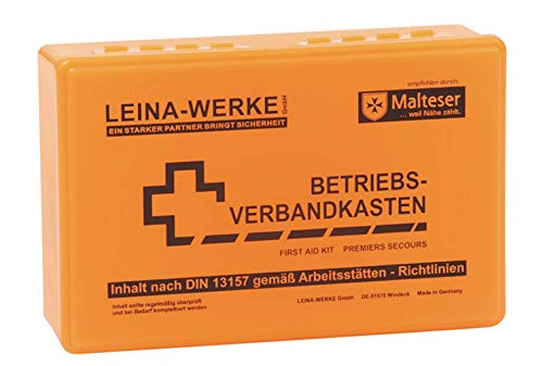Leina-Werke Erste Hilfe Koffer Betriebsverbandkasten orange DIN 13157 von MBS-FIRE®