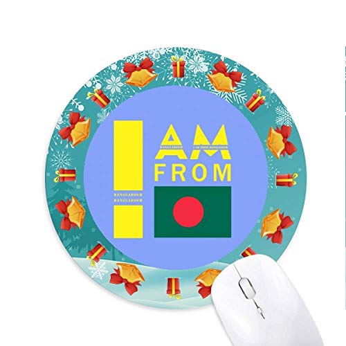 Ich komme aus Bangladesch Mousepad Round Rubber Mouse Pad Weihnachtsgeschenk