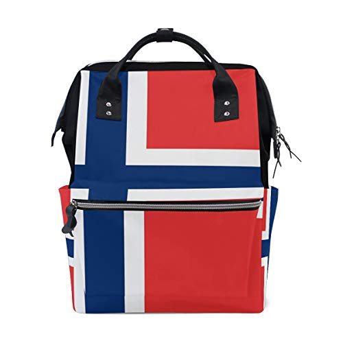Norwegen Flag Mommy Bags Muttertasche Wickeltasche Daypack Wickeltasche für Babypflege