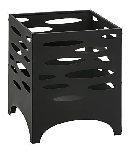 Dehner Feuerschale Huelva, Circa 50 x 40 x 40 cm, Stahl, schwarz