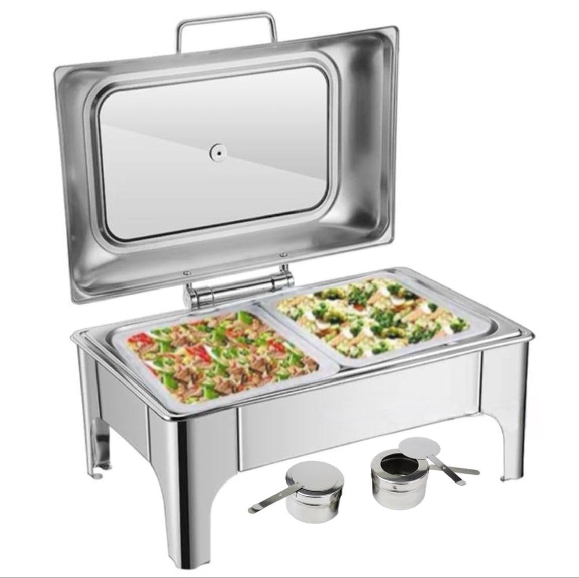 Hochglanz Profi Chafing Dish 2 GN 1/2 9L Kapazität