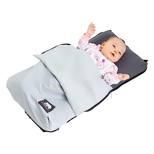 Deryan Air Traveller - Reisebett Baby mit Matratze - Baby Reisebett (Flugzeug) - 2 in 1 - Stuhl und Bett - Mit Tragetrasche und Matratze - 75x45x6cm