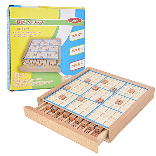 Holz Sudoku Spielbrett Sudoku Schach Kinder Anzahl Puzzle Spielzeug Eltern-Kind Interaktive logische Lernspielzeug für Kinder Erwachsene