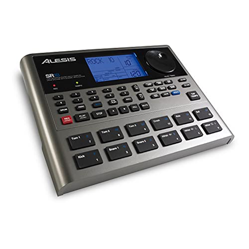Alesis SR18 Portable Drum Machine mit Effekten, 175 Preset Patterns und 32MB großer Samplespeicher mit Percussion Bank und Bass Synth