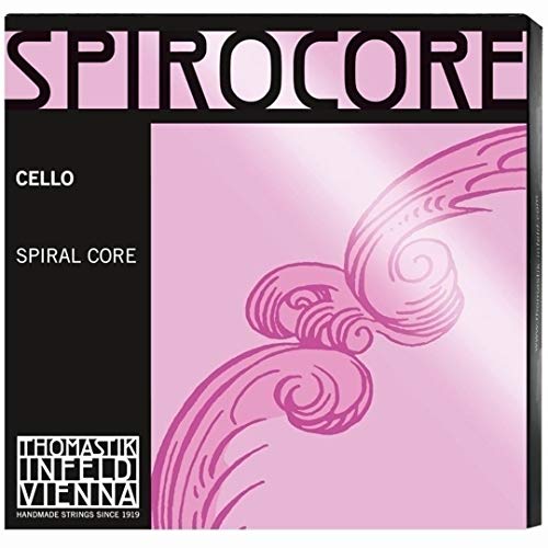 Thomastik Einzelsaite für Cello 4/4 Spirocore - C-Saite Spiralseilkern, Silber umsponnen, stark