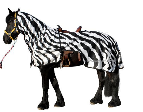 Bucas Buzz-Off Riding Zebra - Ausreitdecke, Groesse:135