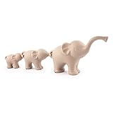 pajoma Elefanten-Trio ''Family I' aus Porzellan, L 26,5 x B 8,5 x H 15 cm