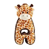 Petstages Cuddle Tugs - Quietsch-Plüschspielzeug für Hunde - Giraffe - robust - Gelb - Einheitsgröße