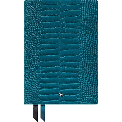Montblanc Notebook #146 Croco Print Turquoise