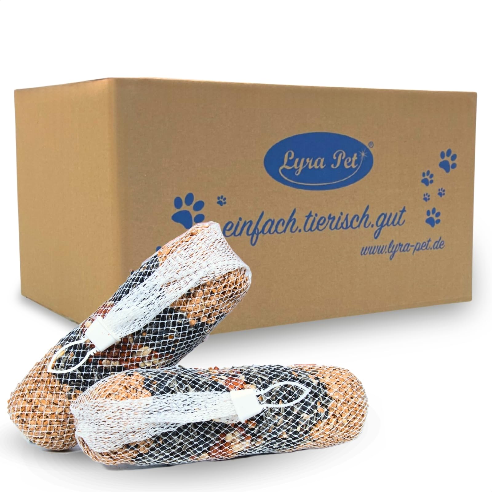 Lyra Pet® | 3 x 4 STK. Riesen-Futterstange je 600 g | Vogelfutter zum Aufhängen | Energiequelle für Wildvögel im Sommer & Winter | Ideal für Balkon & Terrasse | Nährstoffreich & Dekorative Mischung