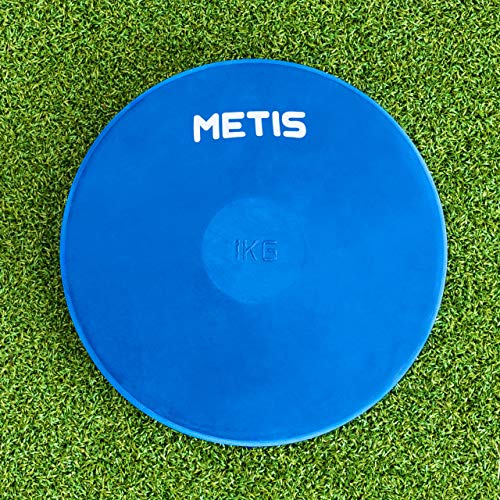 METIS Indoor/Outdoor Leichtathletik Diskus [5 Gewichte erhältlich] | Sport Gummi Diskus für Training | Gewicht Scheiben aus Gummi (Alle Gewichte, 5 x Diskus)
