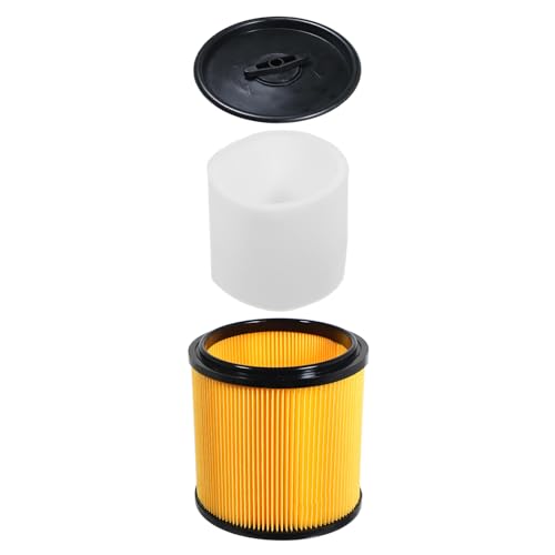 SPARES2GO Nass- und Trocken-Kartusche + Schaumstoffhülsen-Filter-Set, kompatibel mit Shop-Vac Staubsaugern (Modelle ab 20 Litern)
