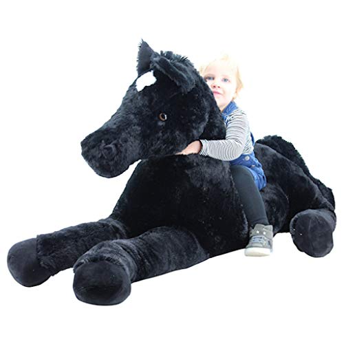 Sweety Toys 10998 XXL Pferd Plüschpferd liegend Blacky 160 cm