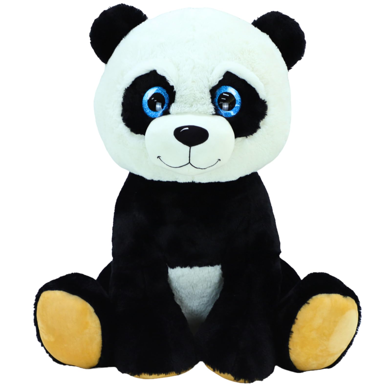 TE-Trend XXL Pandabär, 50cm – Das perfekte Kuscheltier für alle Lebenslagen, ob als Freund, Geschenk oder zum Kuscheln. Mit seinen blauen Glitzeraugen und dem weichen Fell Macht er jeden glücklich