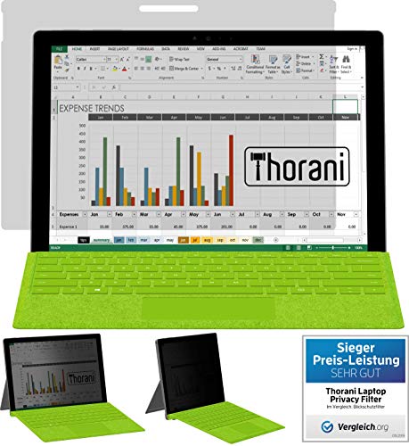 Thorani Privacy Filter-Folie für Microsoft Surface Pro 9 (13") - Sichtschutzfolie schützt vor unerwünschten Blicken