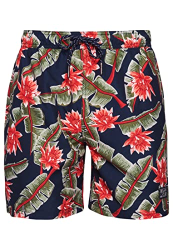 Superdry Herren Vintage Hawaiian Swimshort Schwimm-Slips, Banane Leaf Navy, XL