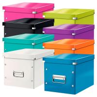 LEITZ Aufbewahrungsboxen Click&Store Cube Mittel weiß 10,0 l - 26,0 x 26,0 x ...
