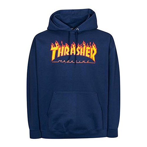 Thrasher Flame Hoodie Navy Gr. XL