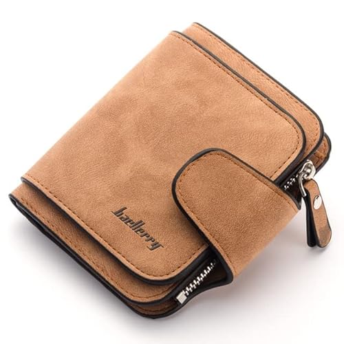 Luxus-Designer-Damen-Brieftasche, neu, lang, dreifach, Multi-Card-Position, Kupplung, weiblicher Multifunktions-Geldbörse, Kartenhalter-Braun