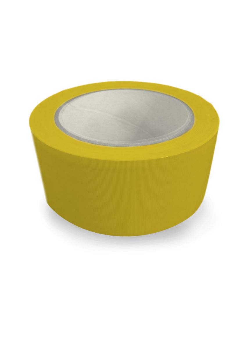Handelskönig 36 x PVC-Schutzband gelb gerillt 50 mm x 50 m = 1188 m PVC-Schutzband Schutzband gelb gerillt Putzband Klebeband Abdeckband