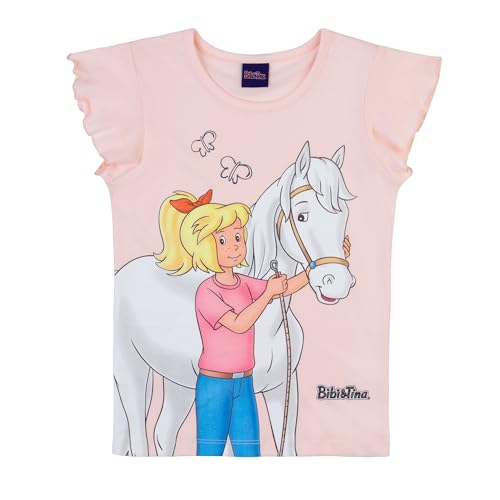 Bibi & Tina Mädchen T-Shirt 82412 rosa, Größe 128, 8 Jahre