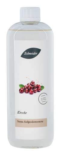 Saunabedarf Schneider - Aufgusskonzentrat Kirsche - saftig-süßer Saunaaufguss - 1000ml Inhalt