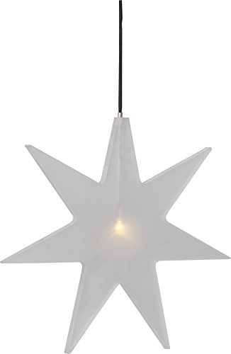 Star 697-53 LED-Acrylstern "Karla", Farbe: gefrostet, Plastik, Transparent, 1 x 33 x 30 cm
