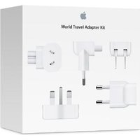 Apple World Travel Adapter Kit - Netzanschlussadapter-Kit - für P/N: MD565LL/A-HIL, MD592CH/A, MD836KH/A, MD836ZP/A, MNF72KH/A, MNF82KH/A, MNF82ZP/A