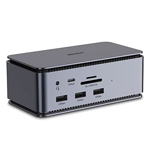 LINDY 43372 DST-Pro USB4, USB4 Laptop Docking Station
