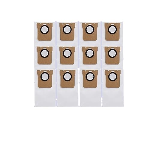 Hauptseitenbürste Hepa-Filter Mopp-Staubbeutel, kompatibel mit XIAOMI Mijia Omni 1S B101CN B116 Zubehör Roboter-Staubsauger-Ersatzteil (Color : 12pcs)