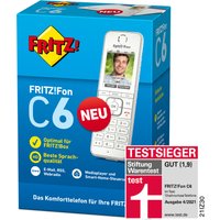 AVM FRITZ!Fon C6 - Schnurloses VoIP-Telefon - mit Internetradio mit Rufnummernanzeige - ECO DECTGAP - SIP